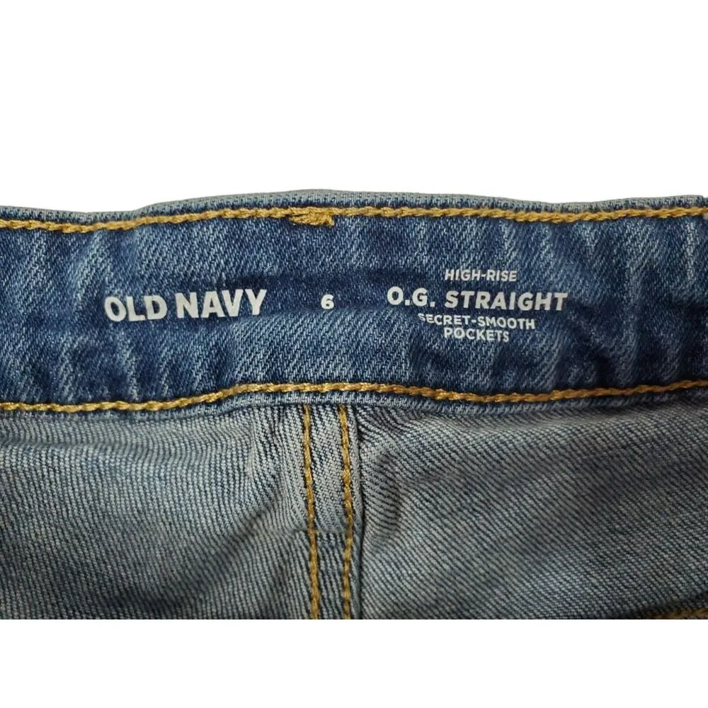 Old Navy Womens Size 6 High Rise O.G. Straight Jean‎ Shorts